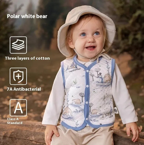 Made Of Pure Cotton For Warmth Vest