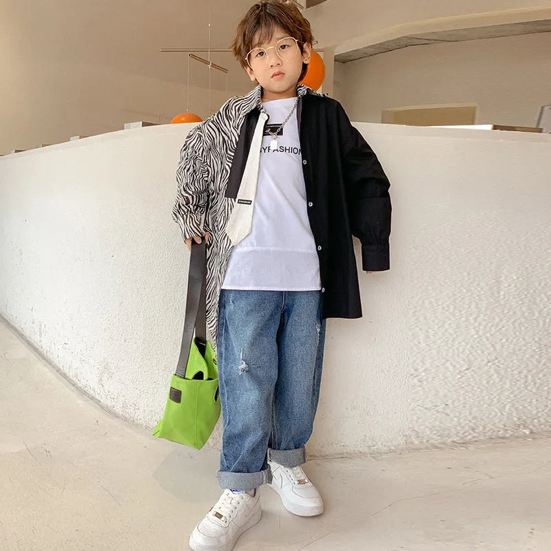 De vêtements pour enfants Grand Garçon Polaire Et Pantalon Épais