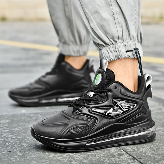 Color-matching Lace-up Air Cushion Sneakers Men's Lightweight Thick-soled Daddy Shoes Fashion Casual Running Sports Casual Shoes - Enfance-Heureuse