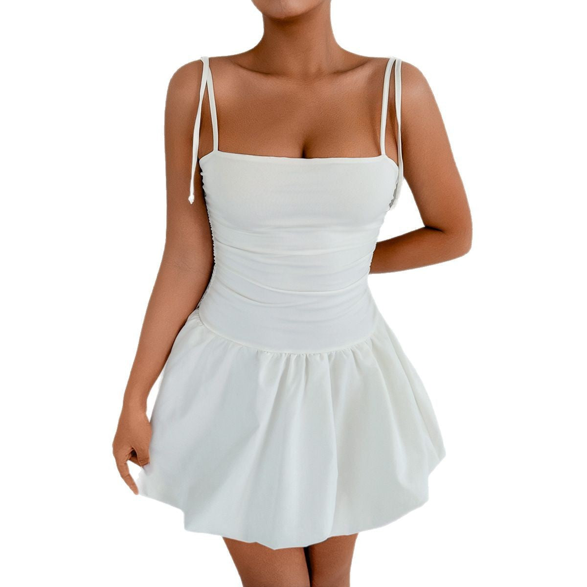 European And American Style Sexy Slim Strap Tube Top Fashion Short Dress