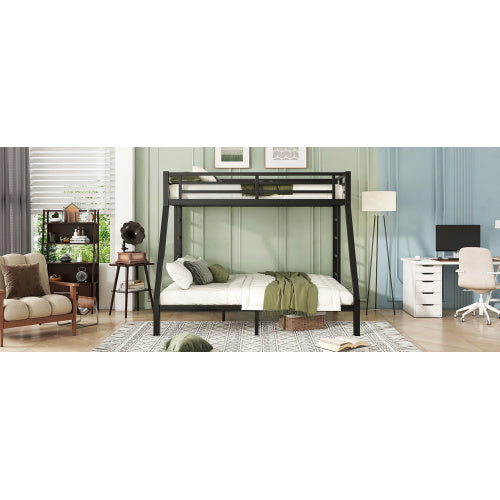 Metal Twin XL Over Queen Bunk Bed For Teens And Adults,Space-Saving Noise Reduced No Box Spring Needed