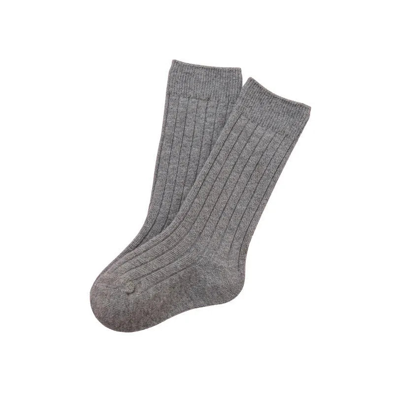 Double Needle Baby Knee Length Socks