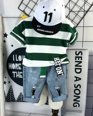 Children's Clothing Boys' Short Sleeve Suit - Enfance-Heureuse