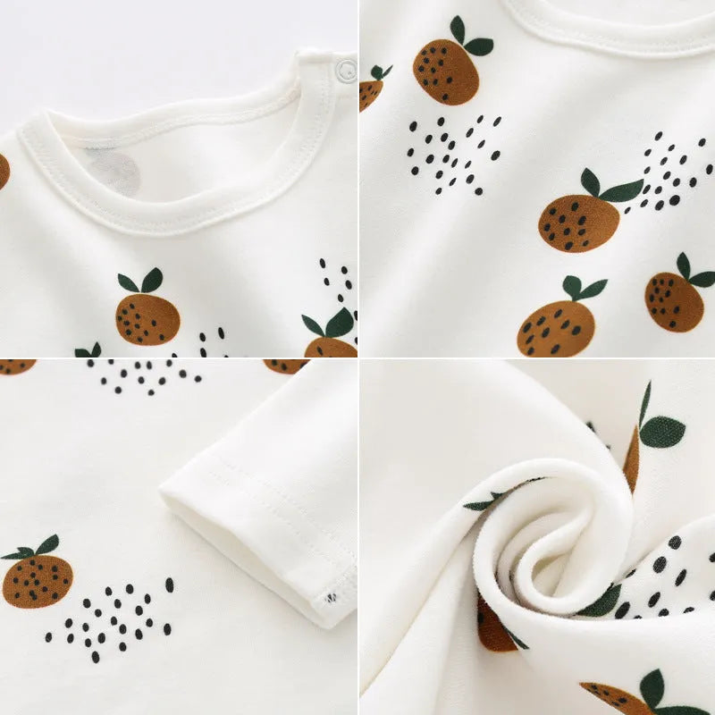 T-shirt à manches longues en coton biologique pour garçons