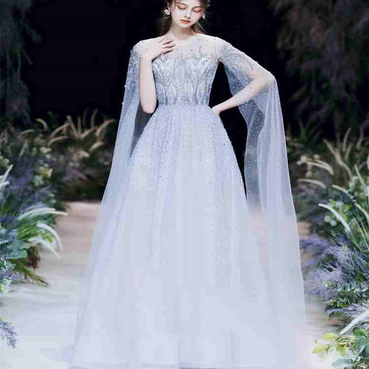 High-end Engagement Evening Dress Light Luxury Niche Wedding Banquet Female - Enfance-Heureuse