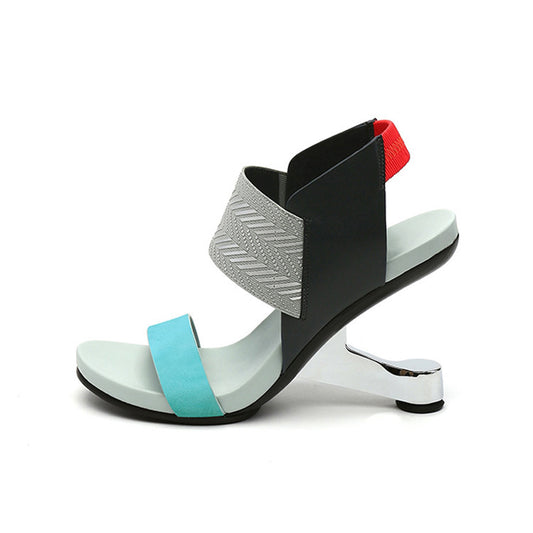 European And American Personalized Color Matching Women's Sandals - Enfance-Heureuse