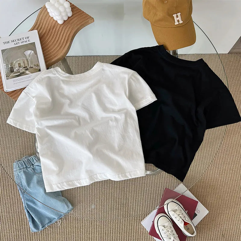 T-shirt manches courtes Panda Garçons Haut à manches mi-longues