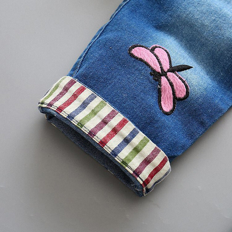 Kids Strap Jeans For Boys And Girls - Enfance-Heureuse