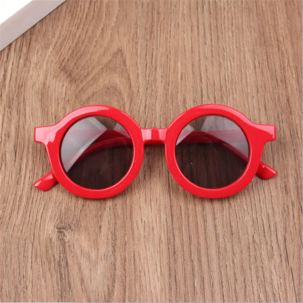 Style coréen Enfants de lunettes de Soleil Rondes Hommes