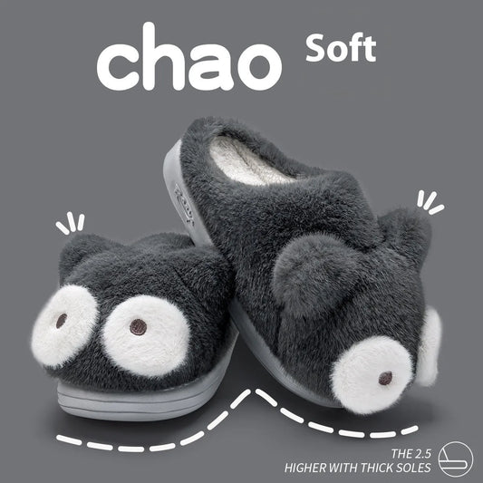 Pantoufles chaudes à semelles épaisses et antidérapantes pour usage domestique - Enfance-Heureuse