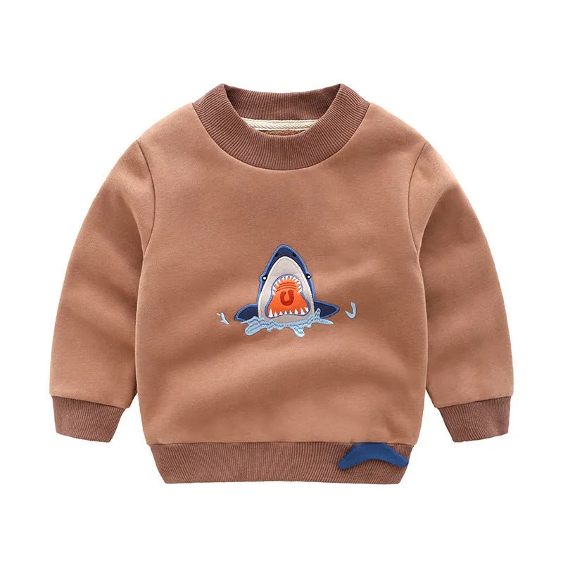 Sweat-shirt coréen pour garçon avec cachemire