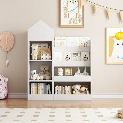 Children's Wooden Bookshelf - Enfance-Heureuse