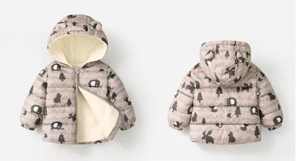 Off-season New Autumn And Winter Children's Light Hooded BabyCotton Jacket