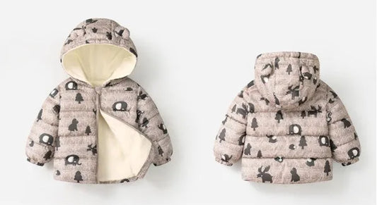 Off-season New Autumn And Winter Children's Light Hooded BabyCotton Jacket - Enfance-Heureuse