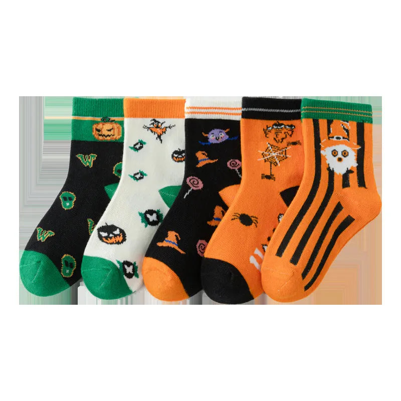 Chaussettes simples de tube d'Halloween à la mode pour enfants