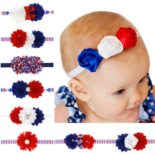 Children's Striped Rose Headband - Enfance-Heureuse