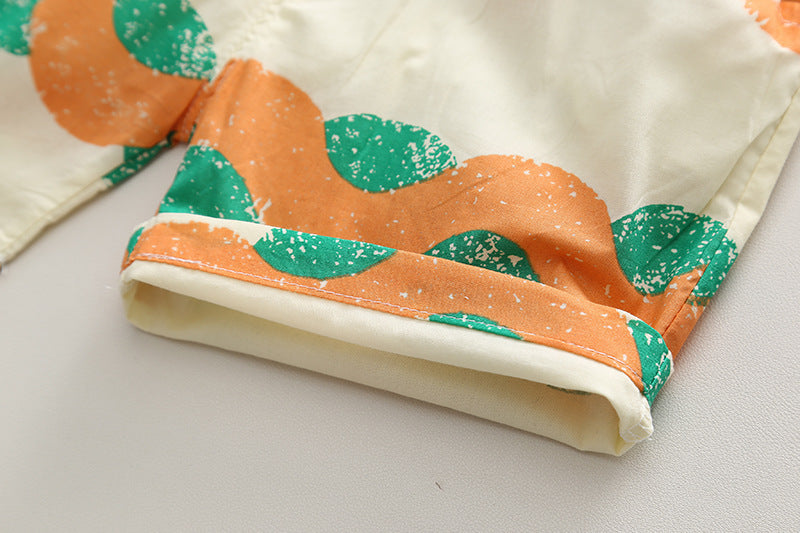 Beach Style Shirt Thin Holiday Shirt Casual Two-piece Suit