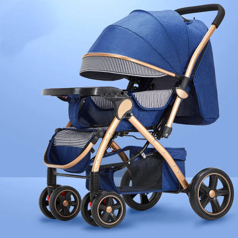 Les poussettes de bébé sont légères et faciles à plier