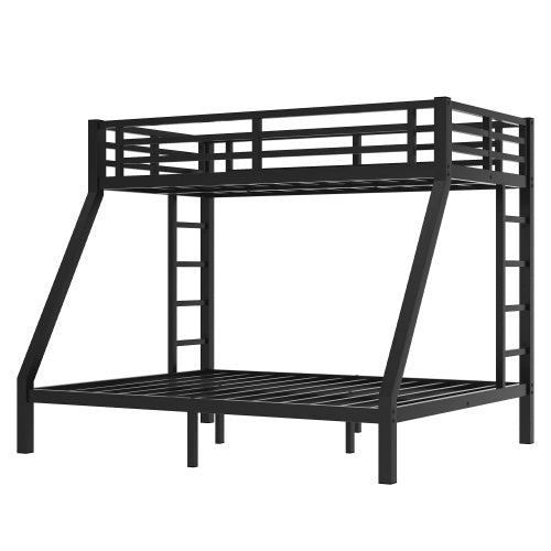 Metal Twin XL Over Queen Bunk Bed For Teens And Adults,Space-Saving Noise Reduced No Box Spring Needed