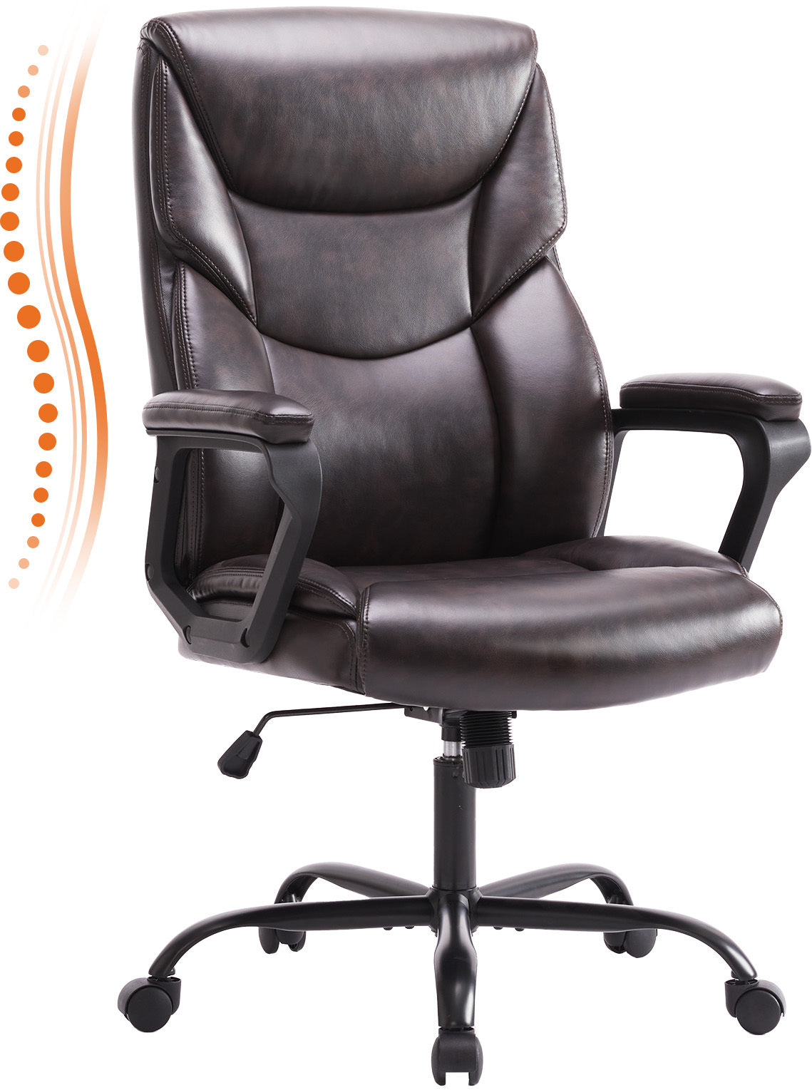 Chaise de bureau en cuir PU