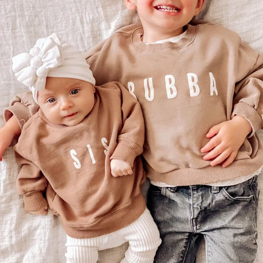 Boys' Pullover Letter Print Casual Sweatshirt Children - Enfance-Heureuse