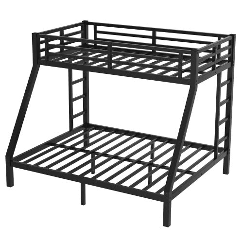 Metal Twin XL Over Queen Bunk Bed For Teens And Adults,Space-Saving Noise Reduced No Box Spring Needed