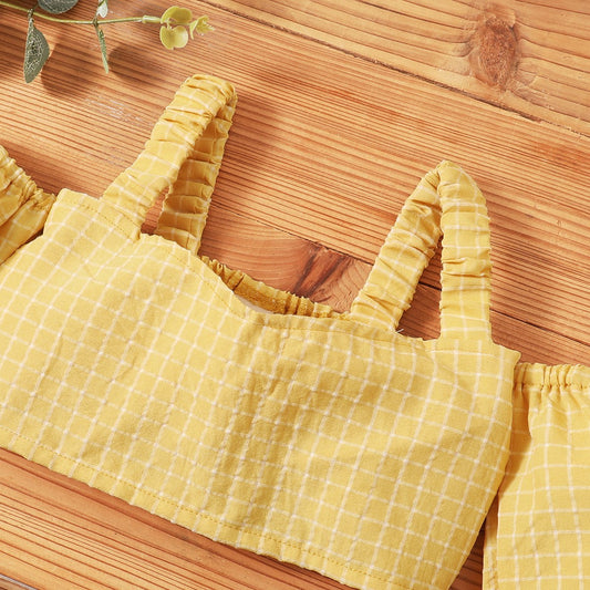 Elastic Kids For Girl Boy Clothes Girls Dress Sleeveless - Enfance-Heureuse