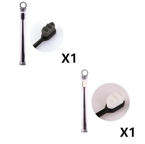 Ultra-fine Toothbrush Super Soft Bristle Deep Cleaning Brush Portable For Oral Care Tools Teeth Care Oral Cleaning Travel - Enfance-Heureuse