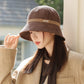 Versatile High-grade Corduroy Korean Style Bucket Hat