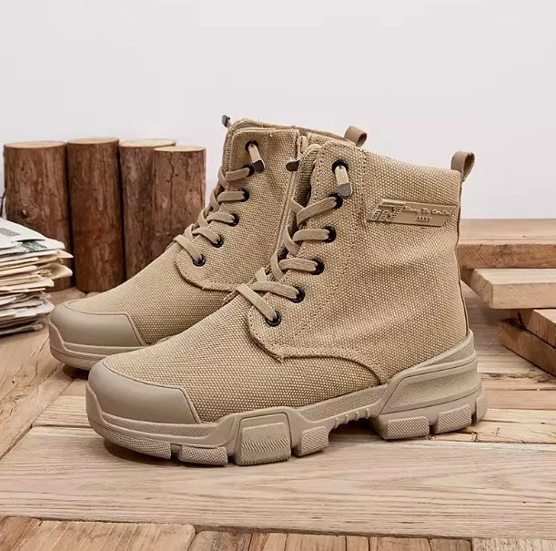 Waterproof Nano Three-proof Martin Boots Fashion Lace-up - Enfance-Heureuse