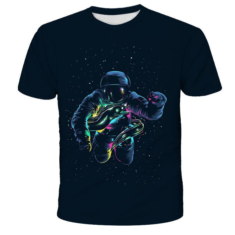 Digital Print Astronaut T-Shirt - Enfance-Heureuse