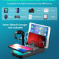 70W Charging Station For Multiple Devices, 5 In 1 Fast Charging Dock With 10W Max Wireless Charger And 4 Ports , 30W USB C PD Fast Charging For IPad, IPhone,Tablets,Kindle - Enfance-Heureuse