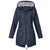 Womens Waterproof Raincoat Casual Basic Outdoors Drawstring Trench Lightweight Drawstring Jackets Hiking Clothes For Women - Enfance-Heureuse