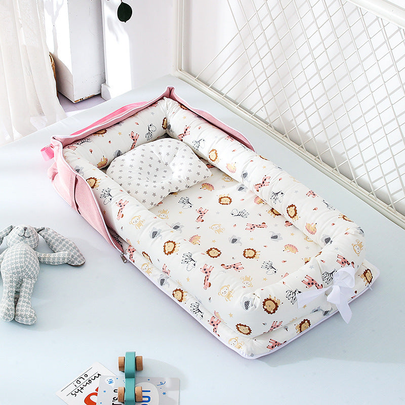 Cotton Portable Baby Crib Newborn Foldable - Enfance-Heureuse