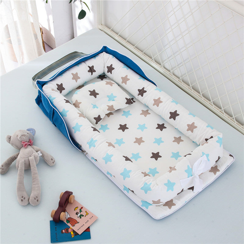 Cotton Portable Baby Crib Newborn Foldable - Enfance-Heureuse