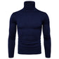 Winter Warm Basic Thermal Turtleneck Sweater Mens Solid Color Slim Fit Clothes Pullover Top - Enfance-Heureuse