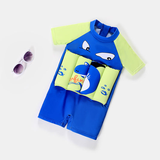 Buoyancy Swimsuit Boys One-piece Training Sun Protection - Enfance-Heureuse