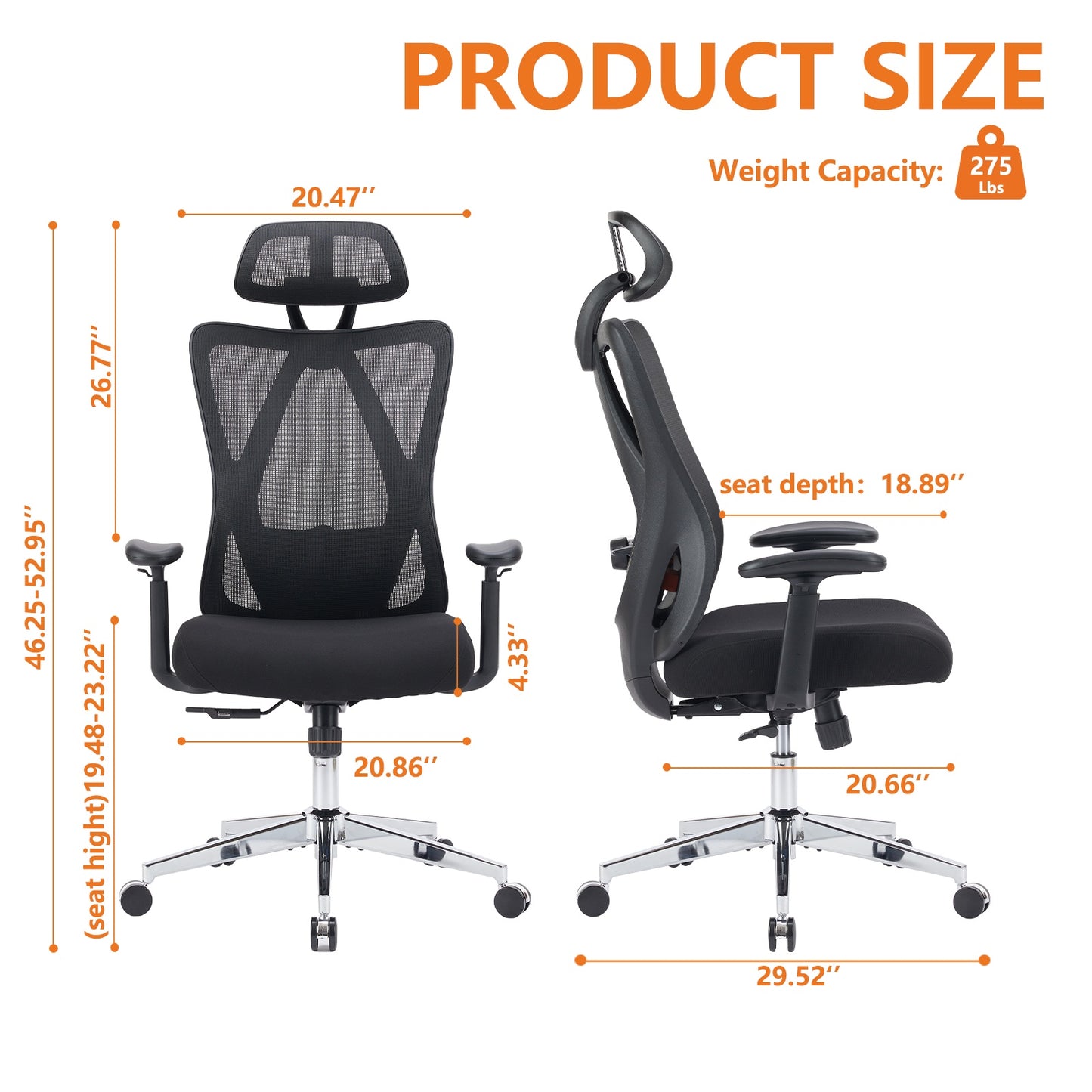 Chaise de bureau ergonomique