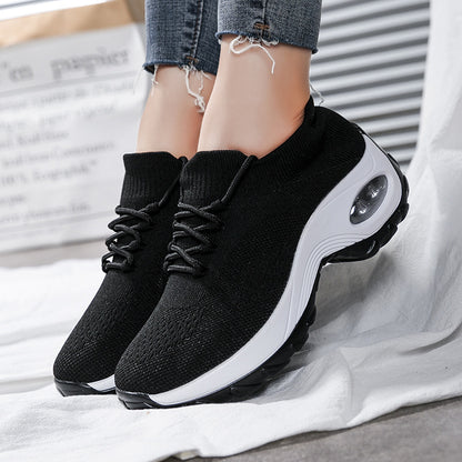 Sports shoes women flying knit socks shoes shaking shoes - Enfance-Heureuse
