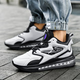 Color-matching Lace-up Air Cushion Sneakers Men's Lightweight Thick-soled Daddy Shoes Fashion Casual Running Sports Casual Shoes - Enfance-Heureuse