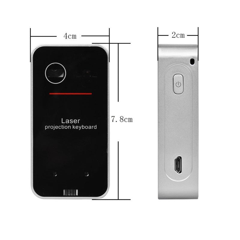 Clavier laser virtuel LEING FST, projecteur sans fil Bluetooth, clavier de téléphone pour ordinateur portable, tablette, avec fonction souris