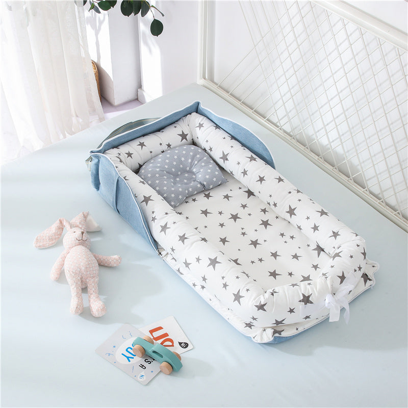 Cotton Portable Baby Crib Newborn Foldable - Enfance-Heureuse