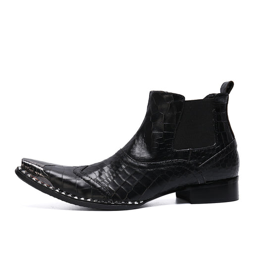 Men's British-style High-top Shoes Summer Breathable Chelsea Boots - Enfance-Heureuse