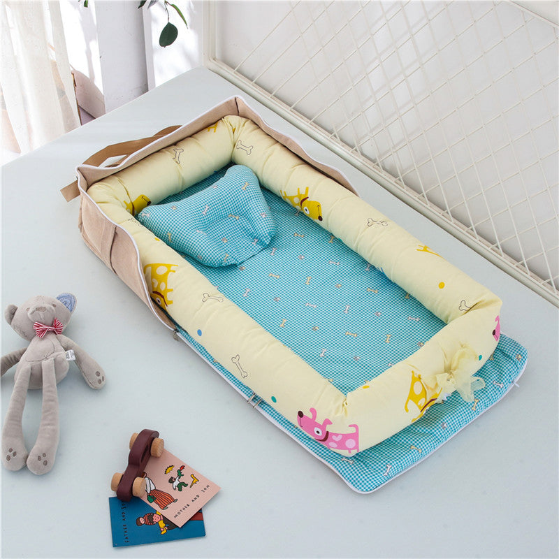 Cotton Portable Baby Crib Newborn Foldable - Enfance-Heureuse