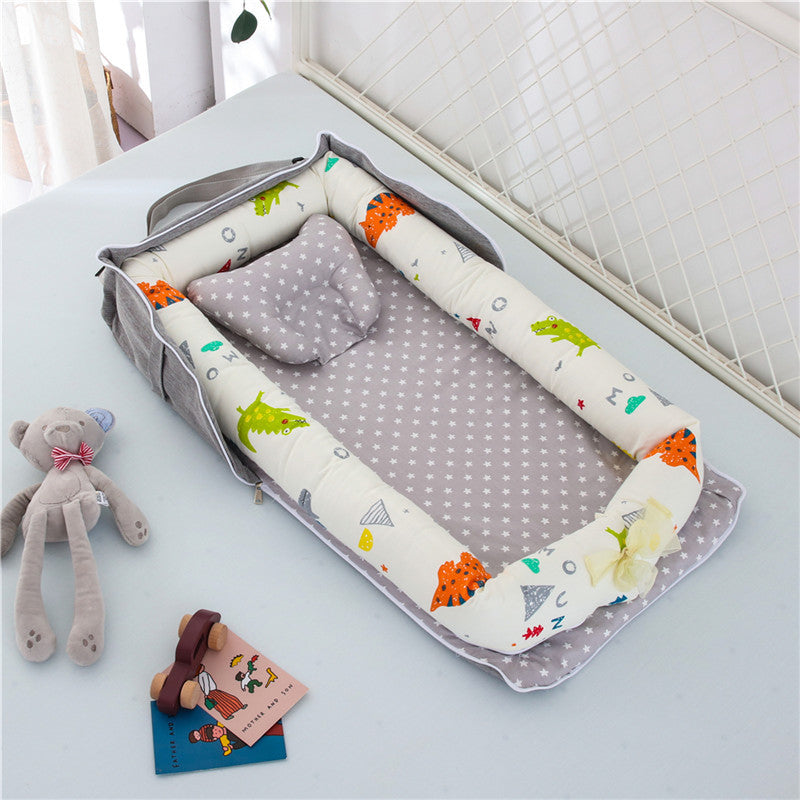 Cotton Portable Baby Crib Newborn Foldable - Enfance-Heureuse