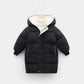 Children's down padded jacket thick mid-length - Enfance-Heureuse