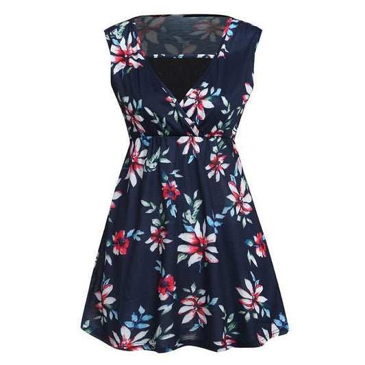Pregnant Women Floral Printed Vest Maternity - Enfance-Heureuse