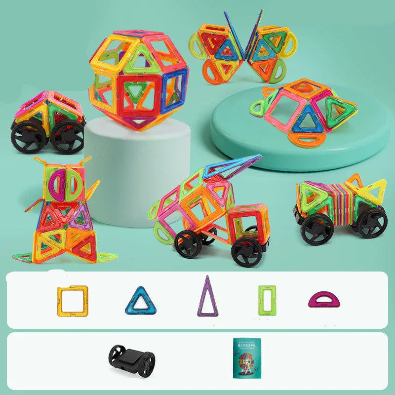 Bloques de construcción de monedas magnéticas para niños, juego de juguetes educativos para educación temprana, moneda magnética
