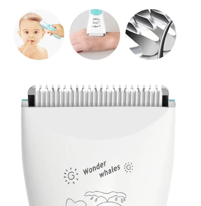 Bébé Électrique Tondeuse À Cheveux USB Rechargeable Étanche Cheveux Tondeuse