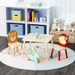 Solid Wood Children's Table And Two Chairs Set - Enfance-Heureuse